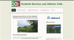 Desktop Screenshot of gosforth-harriers.org